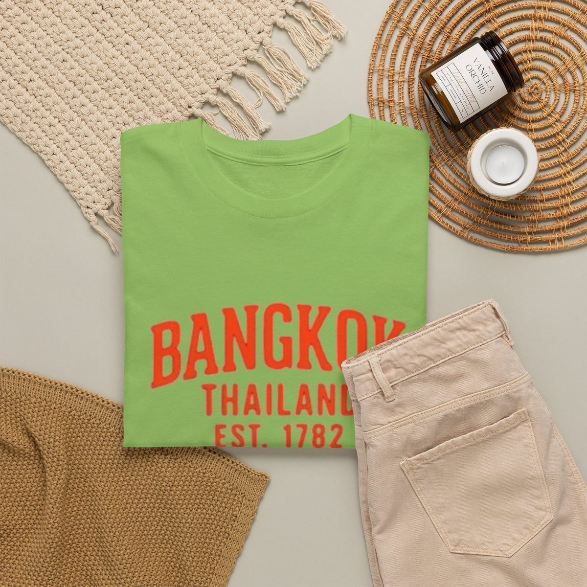 Bangkok Thailand Est. 1782 Americana Graphic T-Shirt Men's Graphic Tee