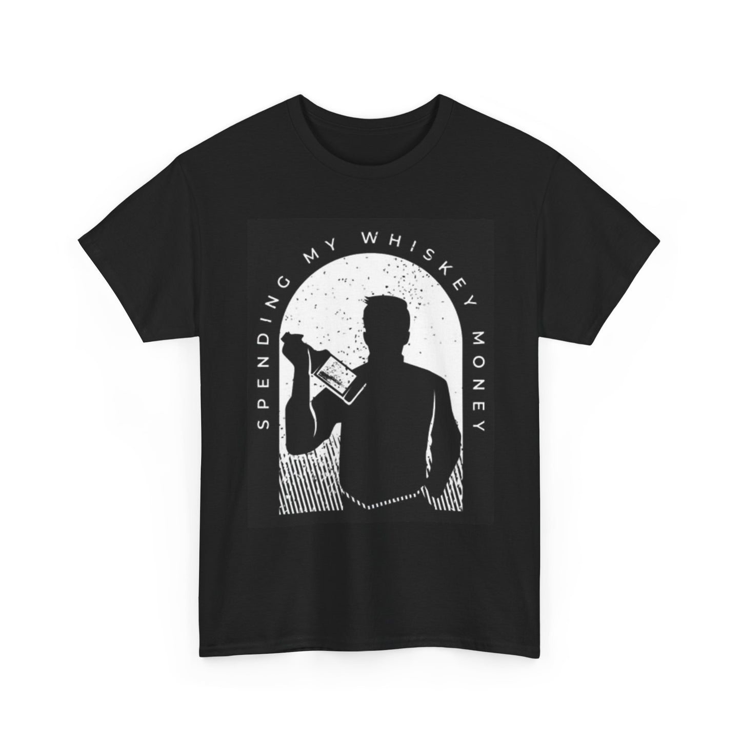 Whiskey Money Country Graphic T Shirt Retro Art Booze Unisex Heavy Cotton Tee