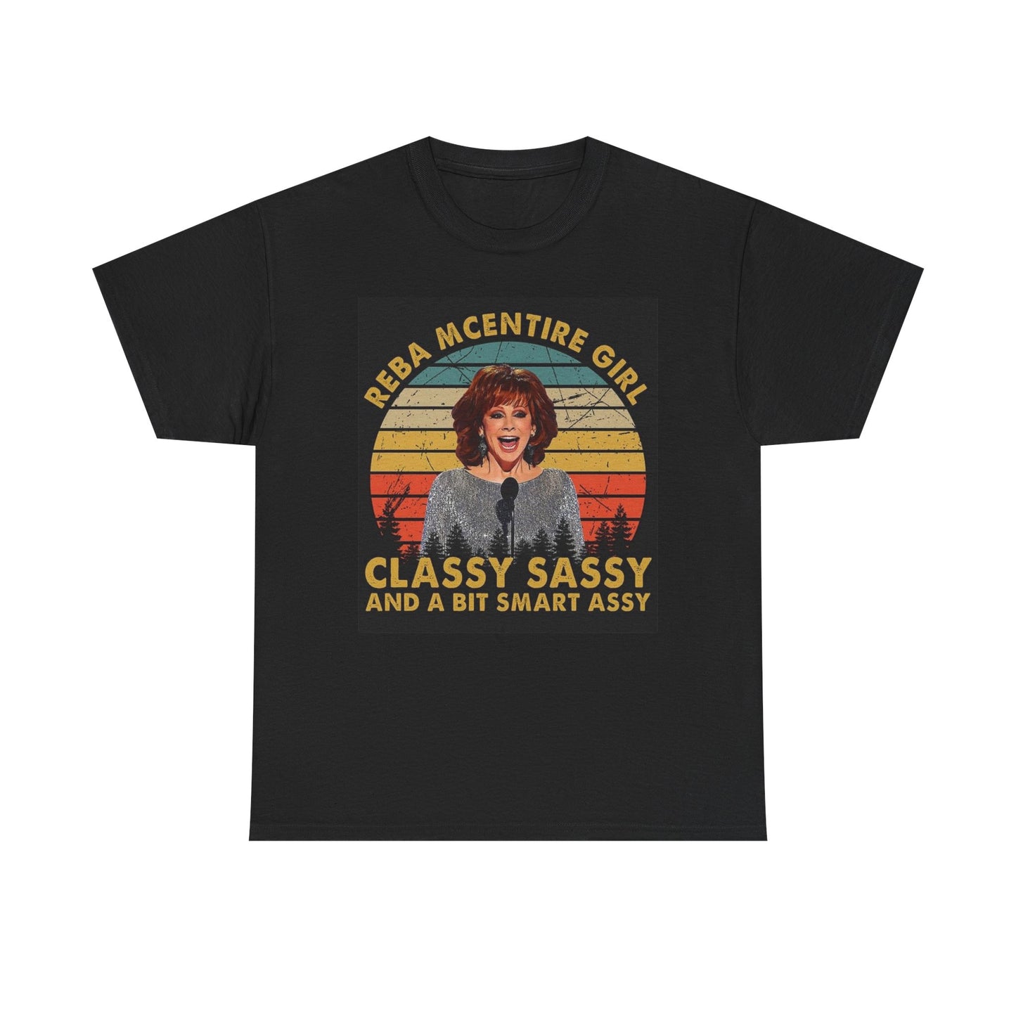 Reba Country Graphic T Shirt Vintage Art Show Unisex Heavy Cotton Tee