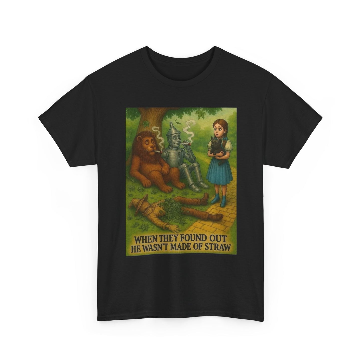 Wizard Of Oz Weed Graphic T Shirt NEW ADULT Heavy Cotton Tee