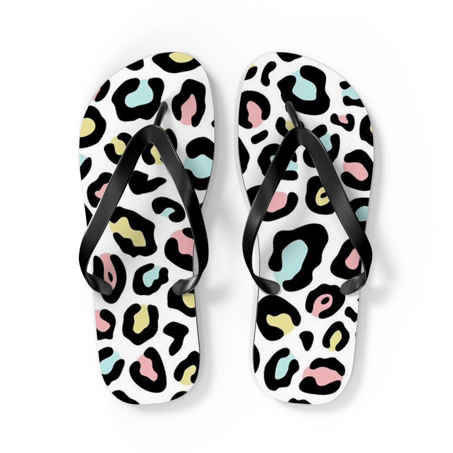 Fruity Cheetah Beach Sandals, Slides for Summer, Flip Flops, Water Resistant