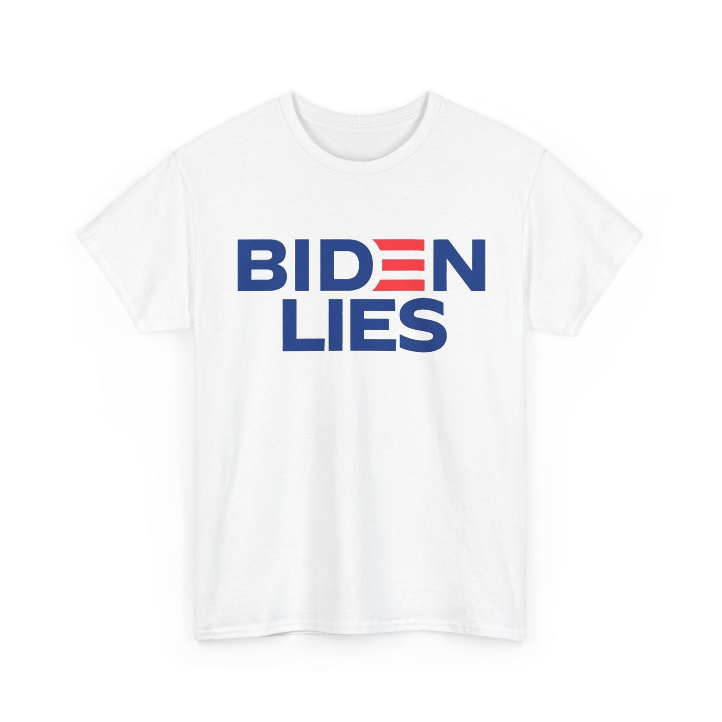 Biden Lies Shirt Funny Trump 2024 Graphic Unisex Heavy Cotton Tee