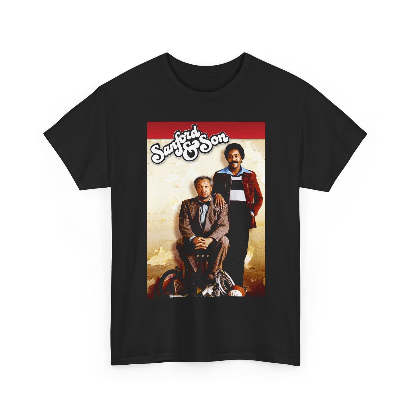 Sanford and Son Tshirt Vintage Tv Series Logo Poster Unisex Heavy Cotton Tee
