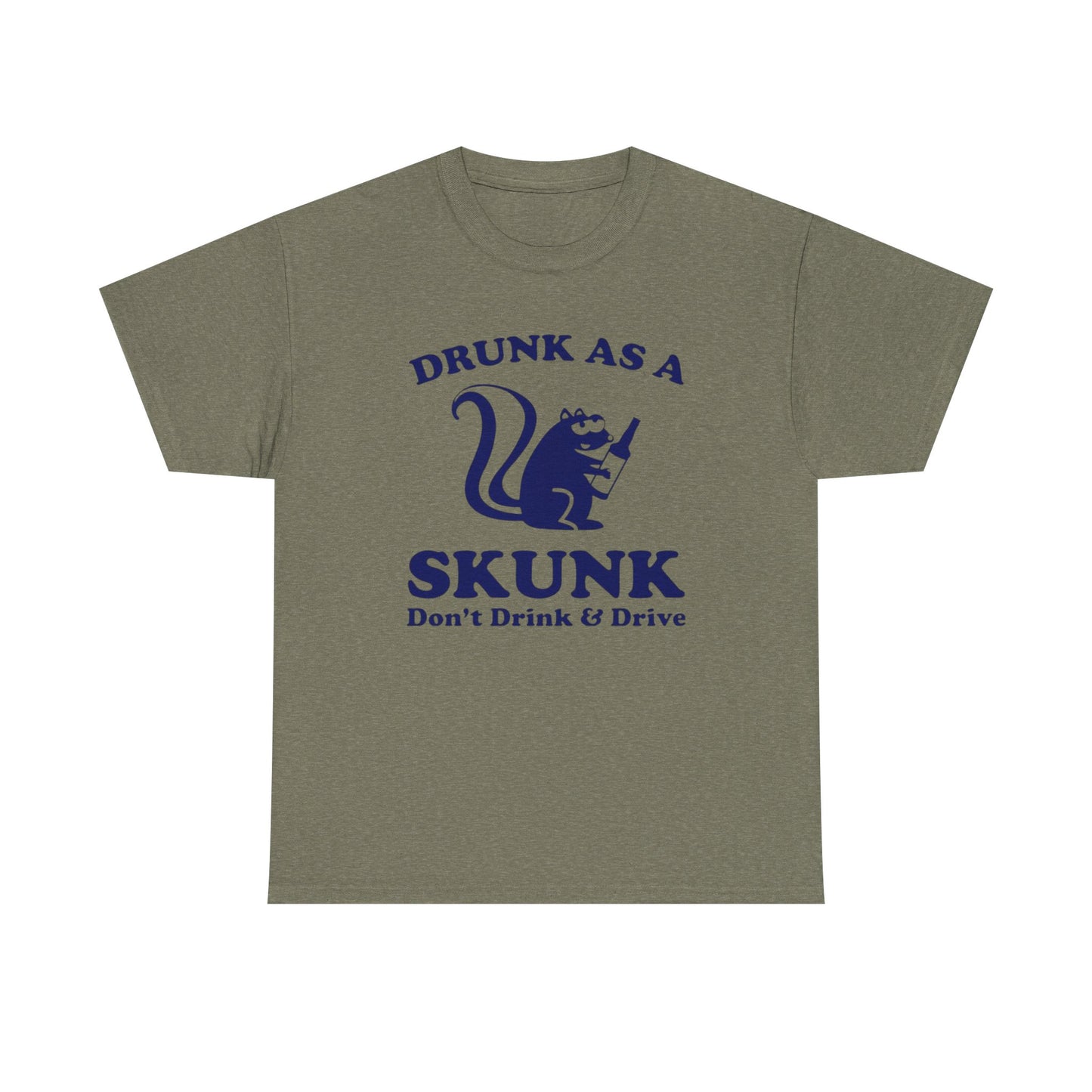 Drunk As A Skunk Graphic T Shirt Funny Jokes Hilarious Comedy Unisex