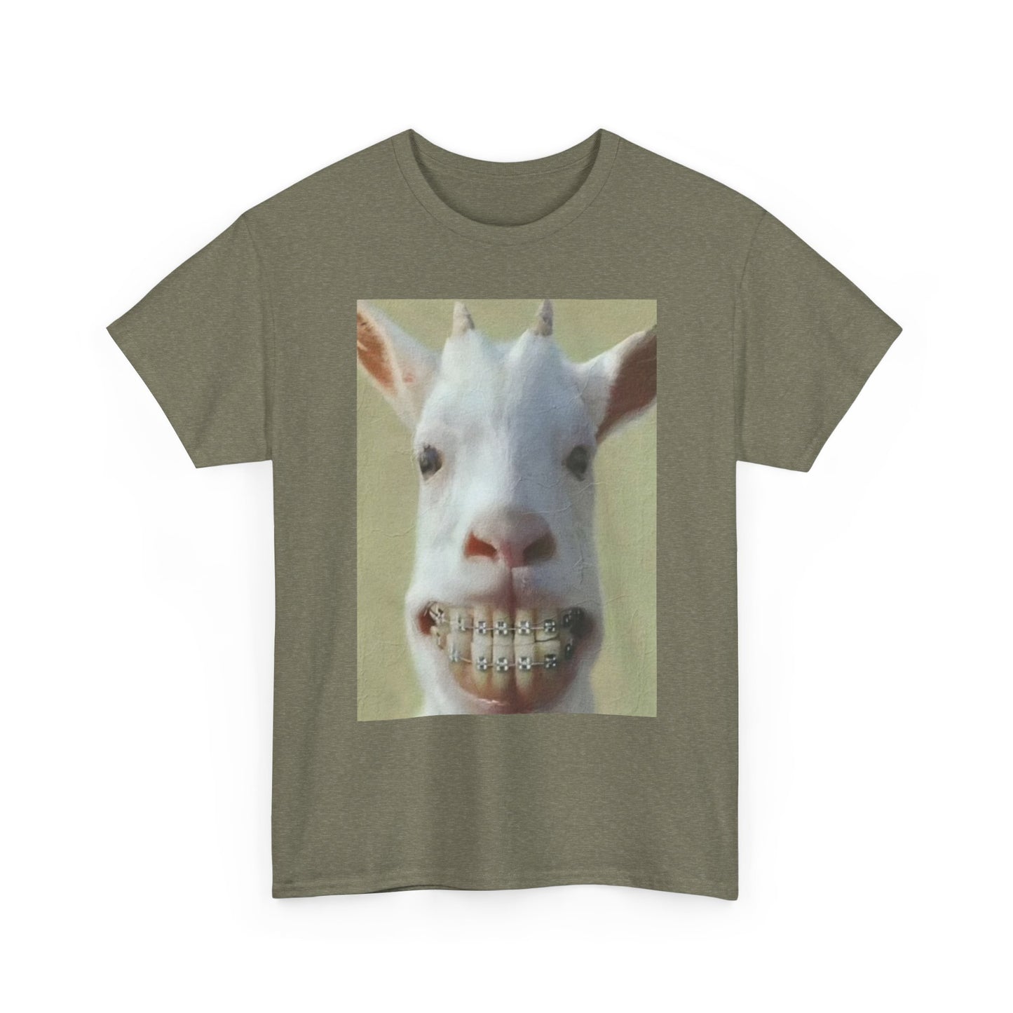 Funny Animal Graphic T Shirt Sheep goat Farm Hilarious Unisex Heavy Cotton Tee