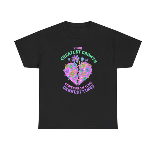 Your Greatest Growth Graphic T-Shirt Unisex Heavy Cotton Tee Gift