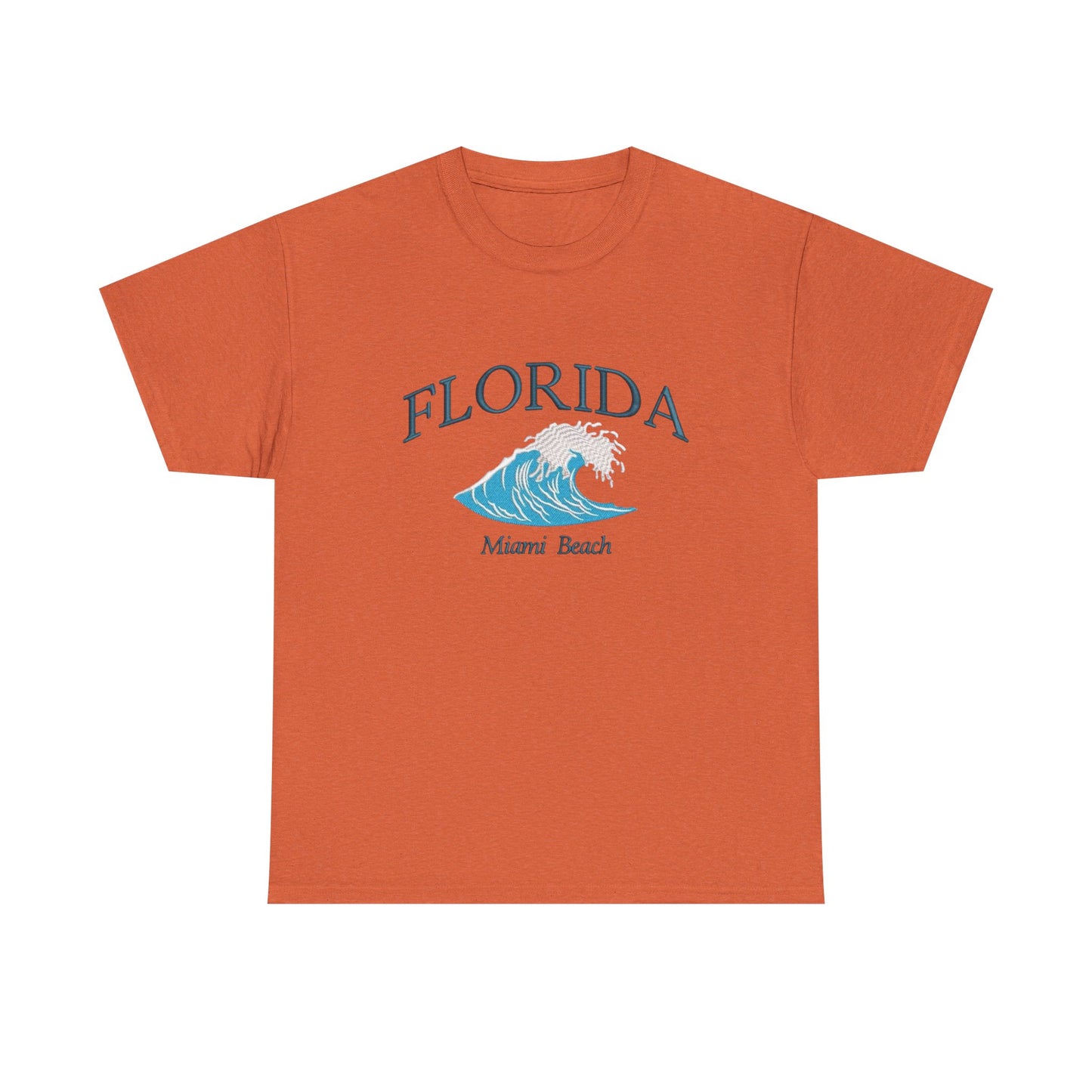 Florida Miami Beach Graphic T Shirt NEW Unisex Heavy Cotton Tee