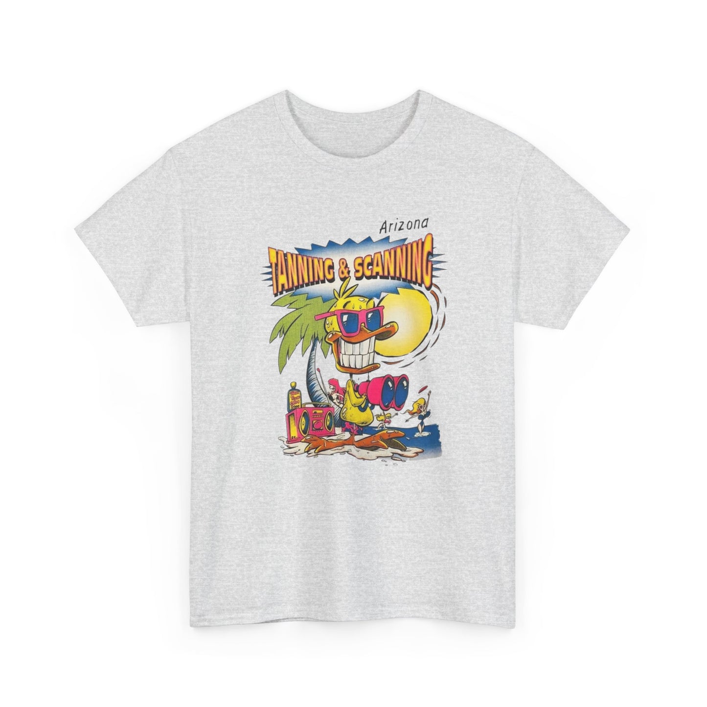 Tanning And Scanning Arizona Graphic T Shirt Unisex Heavy Cotton Tee NEW Gift