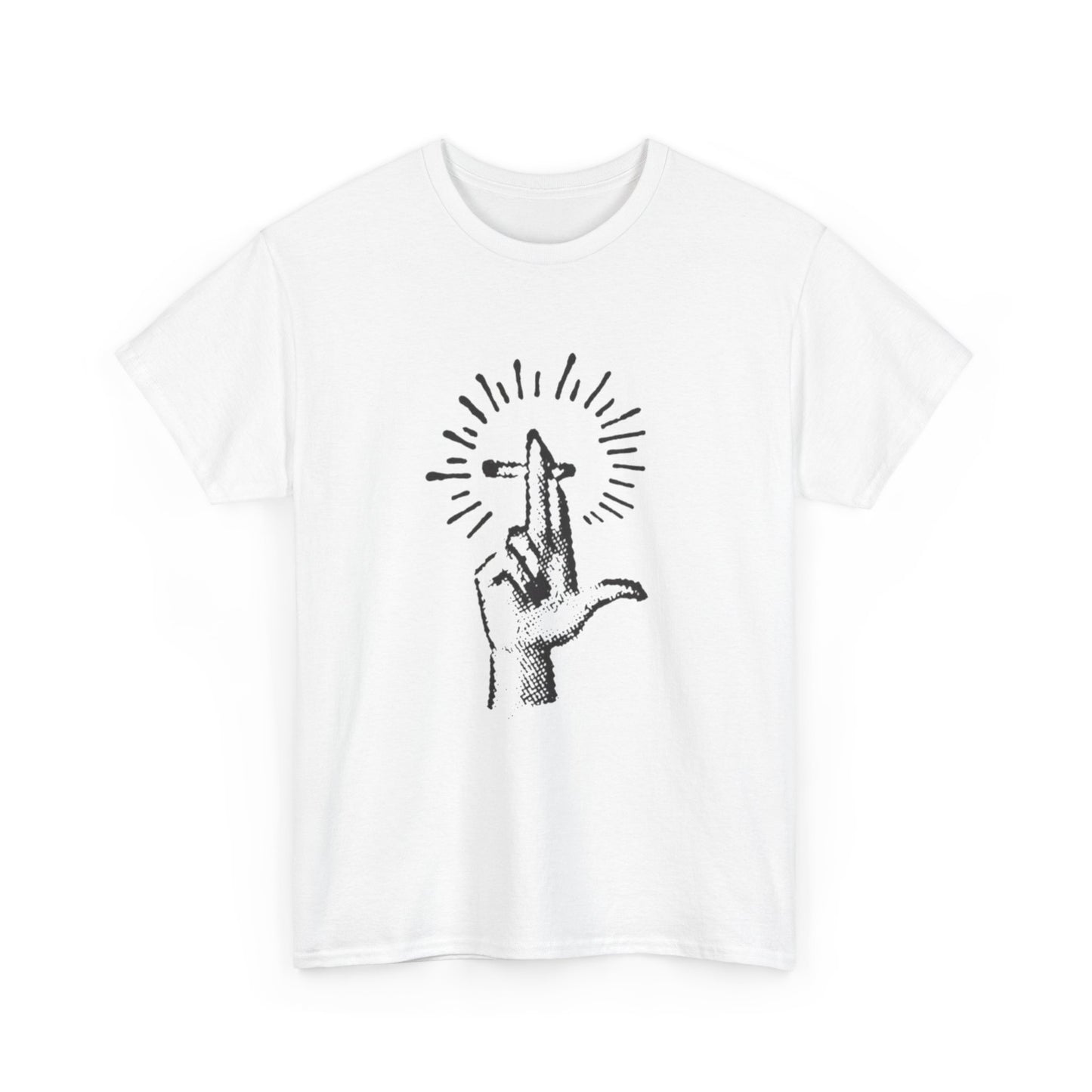Light It Up Weed Joint Graphic T Shirt Unisex Heavy Cotton Tee