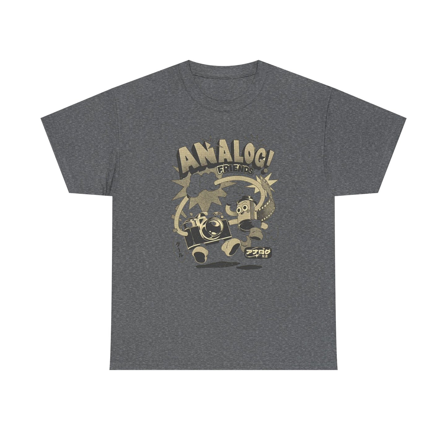 Analog Friends T Shirt Retro Photo Unisex Heavy Cotton Tee