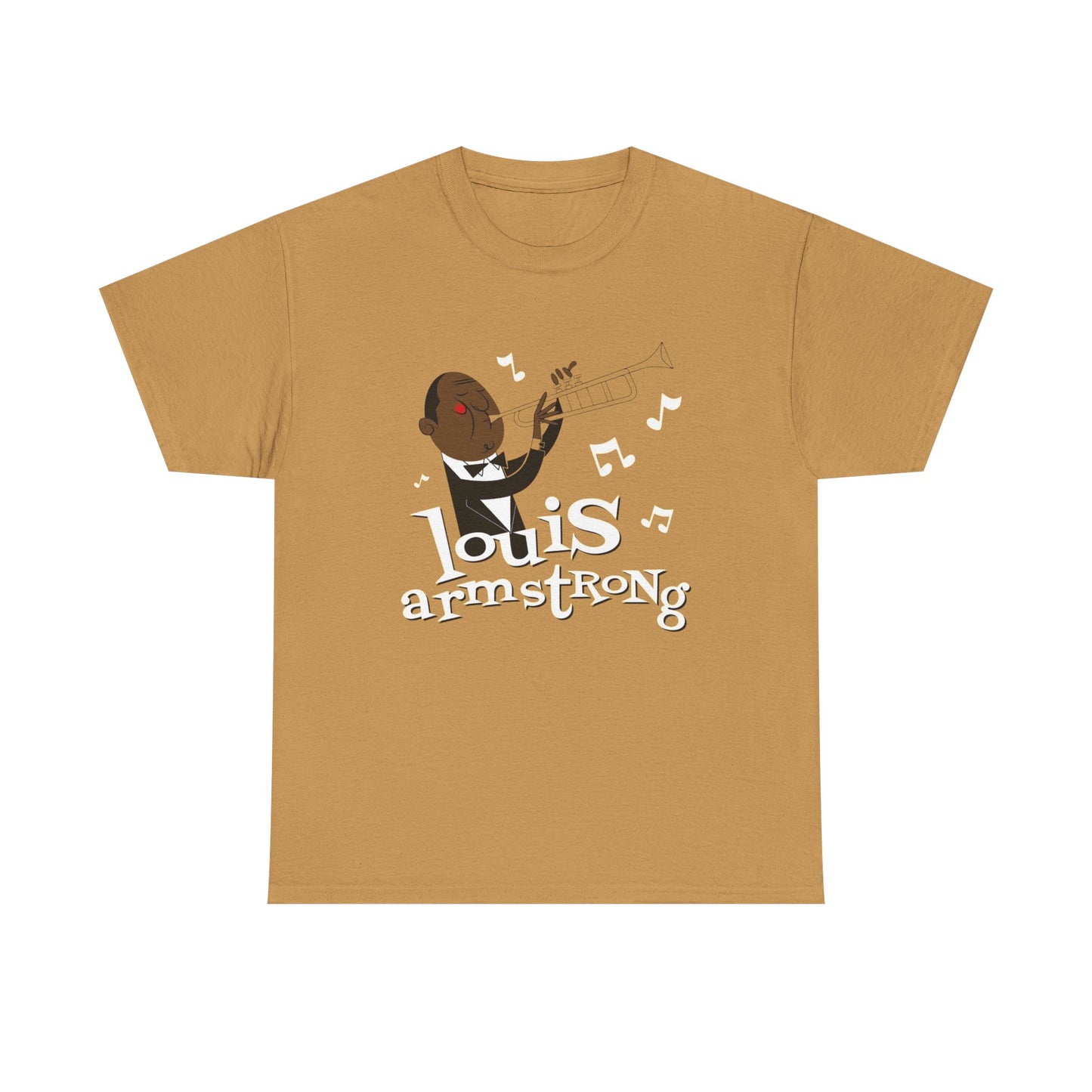 Louis Armstrong Vintage Graphic T Shirt ADULT NEW Heavy Cotton Tee