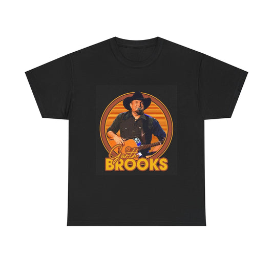 Garth Brooks Tshirt Retro Graphic Country Short Sleeve Unisex Heavy Cotton Tee