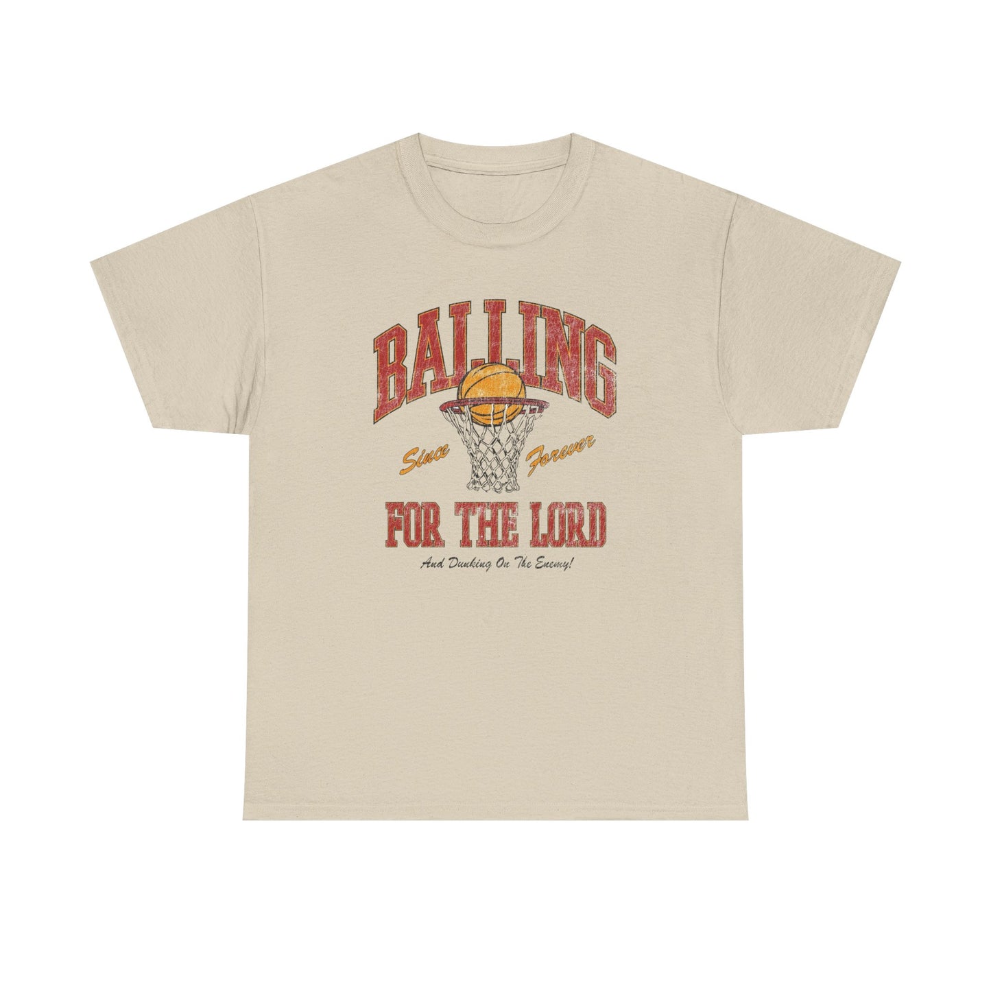 Balling For The Lord Graphic T Shirt ADULT NEW