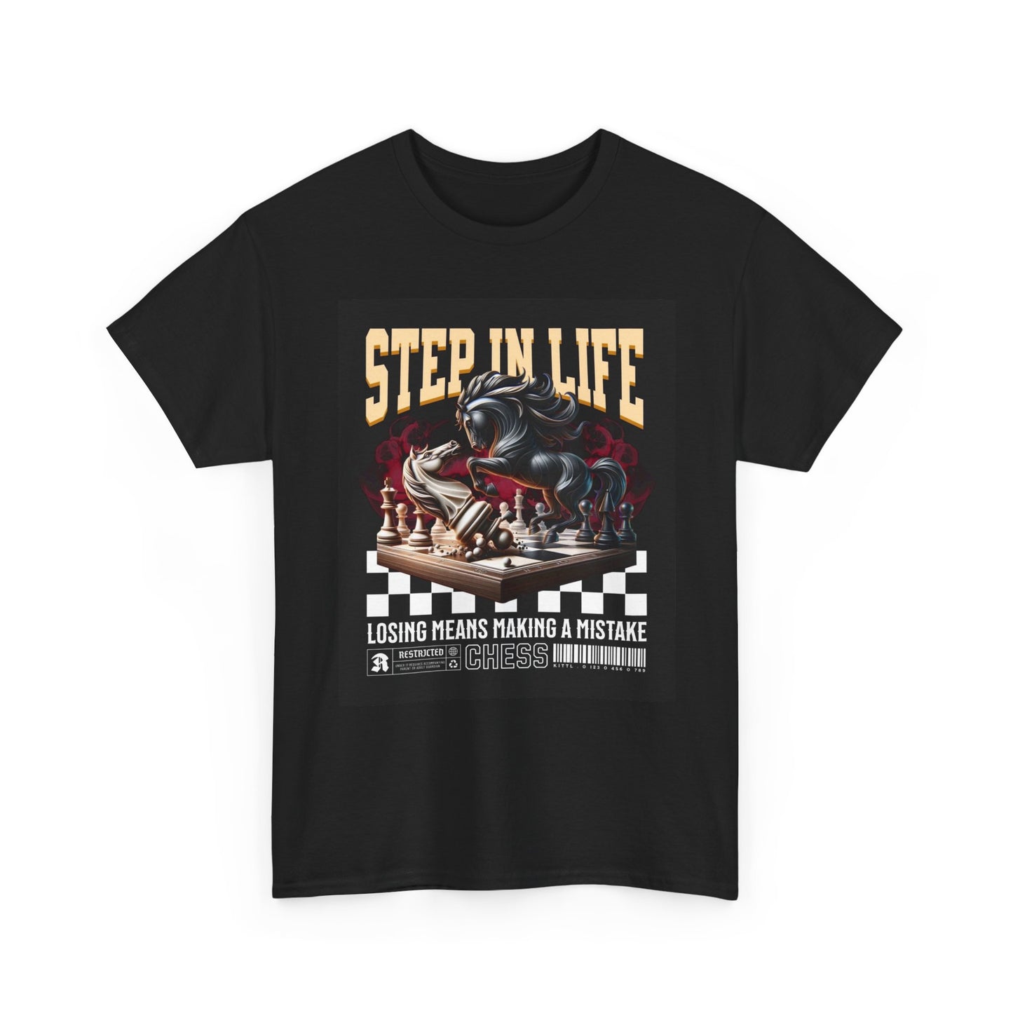 Step In Life Graphic T Shirt Streetwear Apparel Unisex Heavy Cotton Tee
