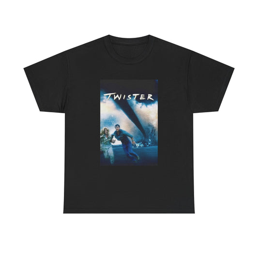 Twister Tshirt Vintage Movie Poster Retro Classic Unisex Heavy Cotton Tee