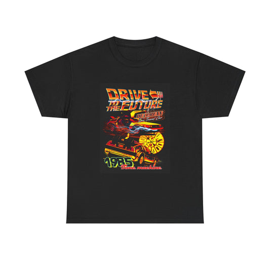 NASCAR T-shirt vintage back to the future retro racing Unisex Heavy Cotton Tee