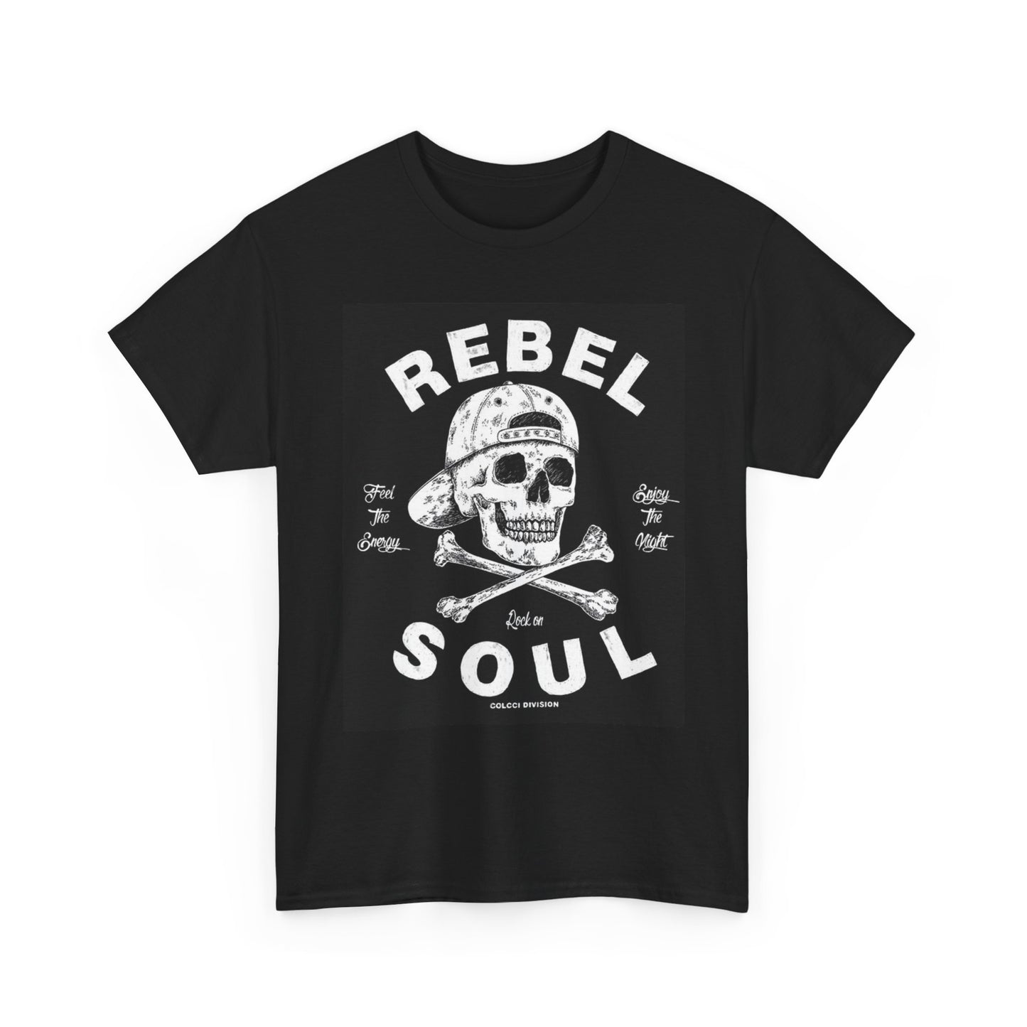 Rebel Soul Shirt Retro Unisex Mens Womens Heavy Cotton Tee New