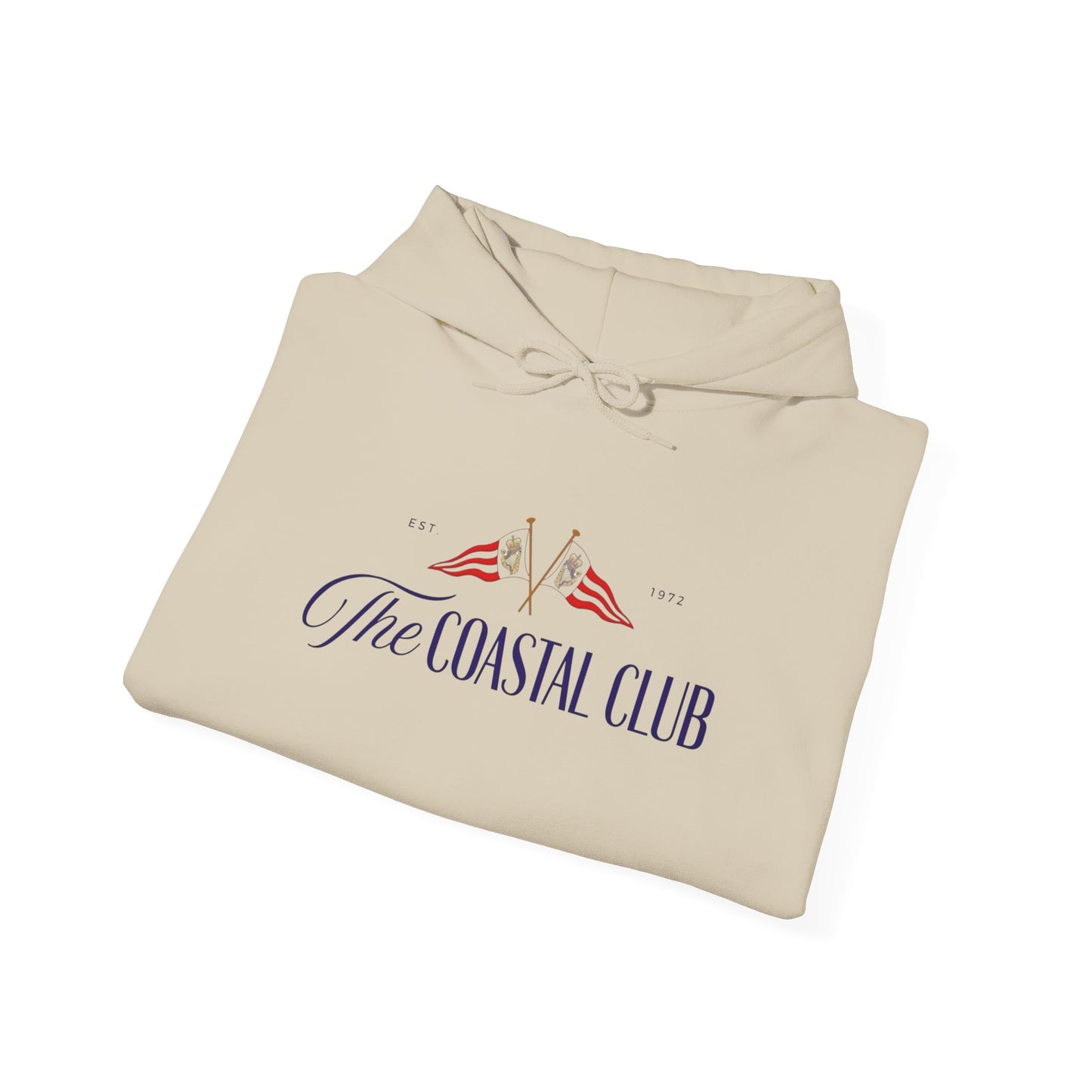 The Coastal Club Retro Graphic Hoodie Unisex Heavy Blend™ Hooded Sweatshirt