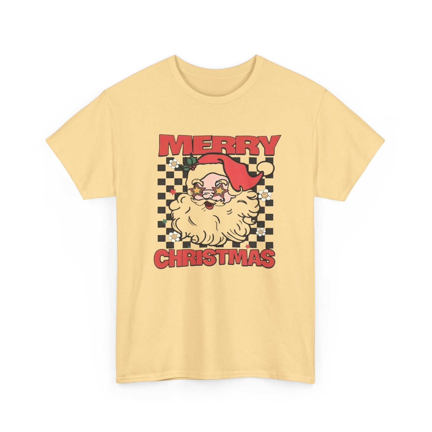 Merry Christmas Santa Graphic T Shirt Unisex Heavy Cotton Tee