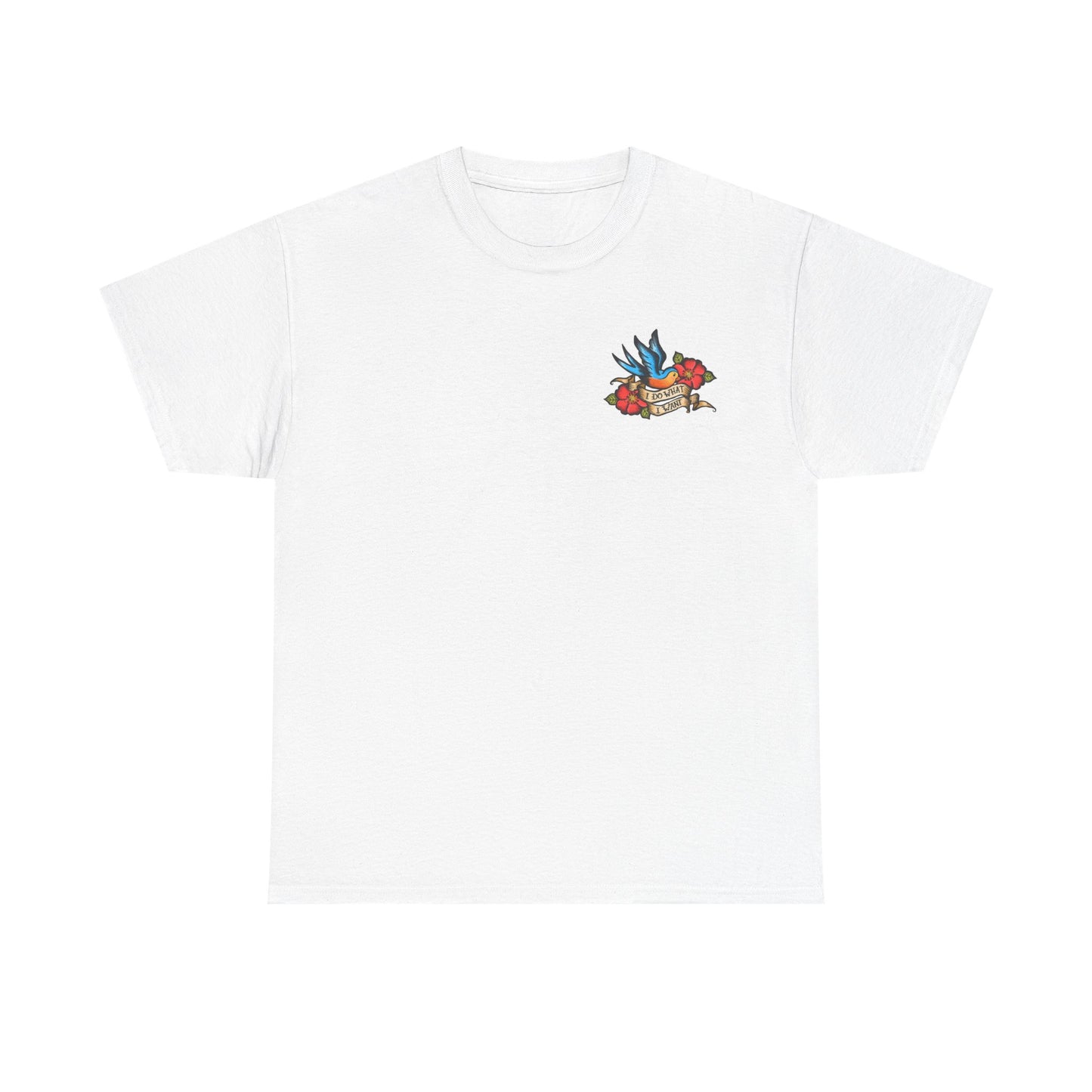 Sailor Jerry Tshirt retro navy tattoos vintage navy birds Heavy Cotton Tee