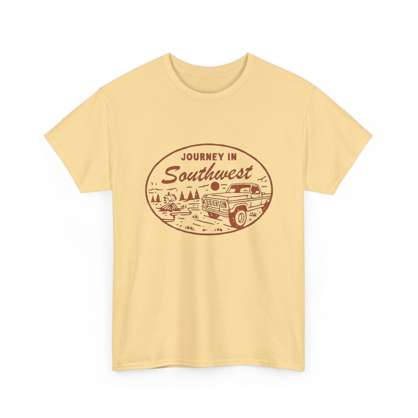 Journey In Southwest Graphic T Shirt Unisex Heavy Cotton Tee