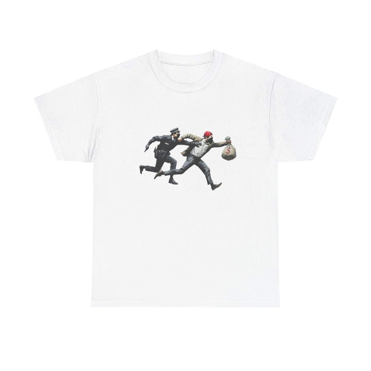 Cops And Robbers Graphic T Shirt NEW GIFT Unisex Heavy Cotton Tee