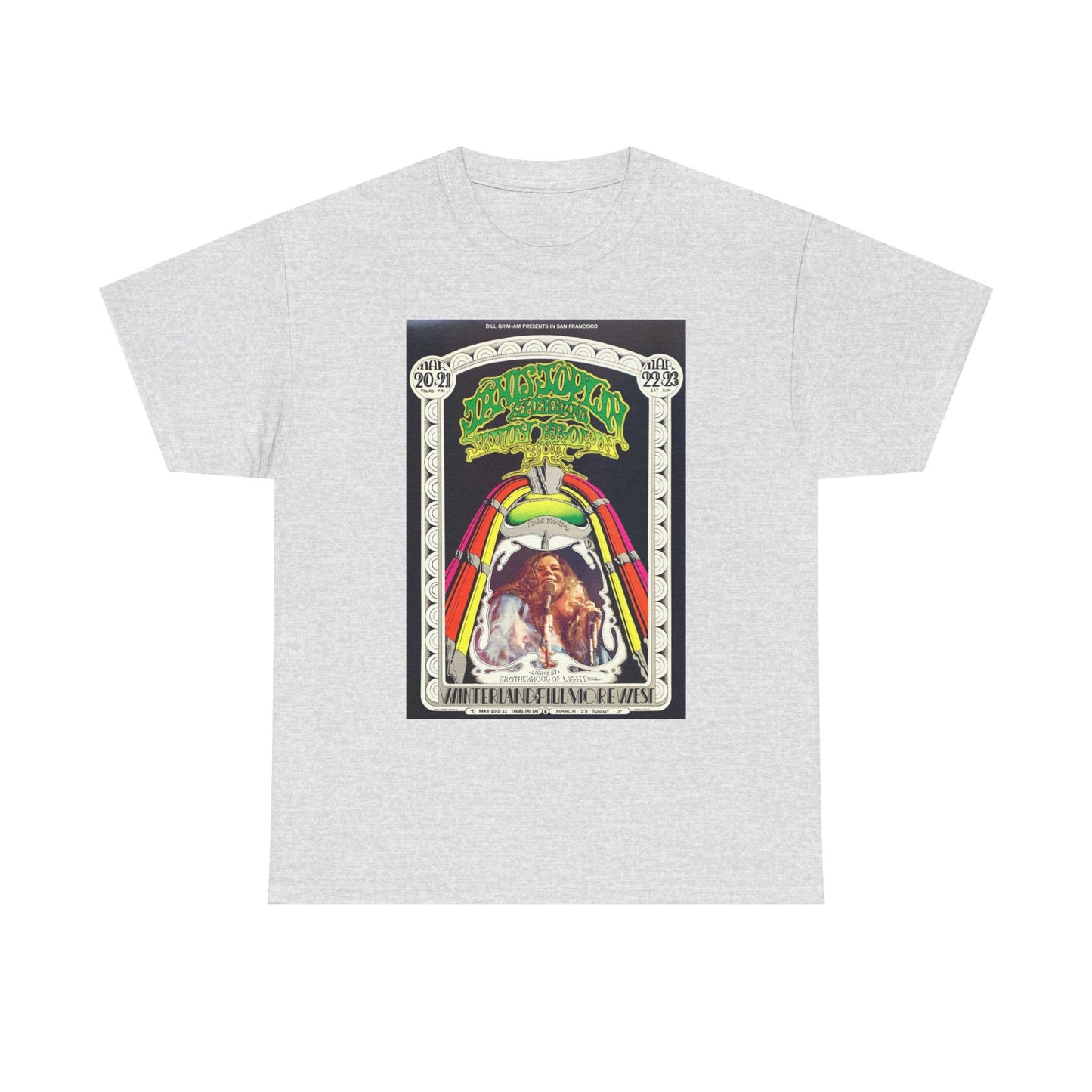 Janis Joplin Concert T Shirt BRAND NEW Apparel Unisex Graphic Tee USA