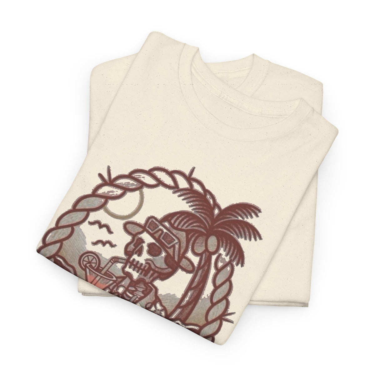 Skeleton Pirate Life Is Short Graphic Tee Men's Tee
