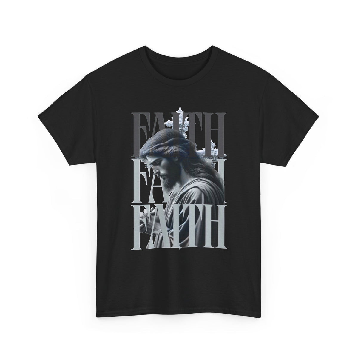 Have Faith Graphic T Shirt Men's Jesus Heavy Cotton Tee