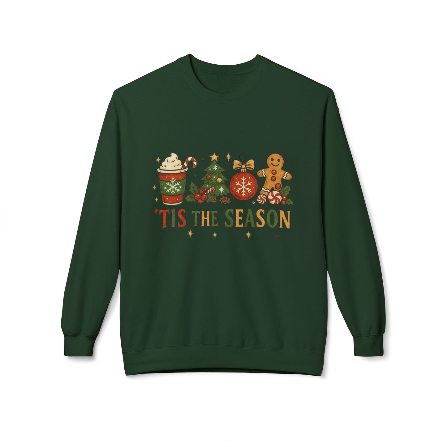 Tis The Season Christmas Sweater Holiday's NEW Unisex Fleece Crewneck Sweatshirt