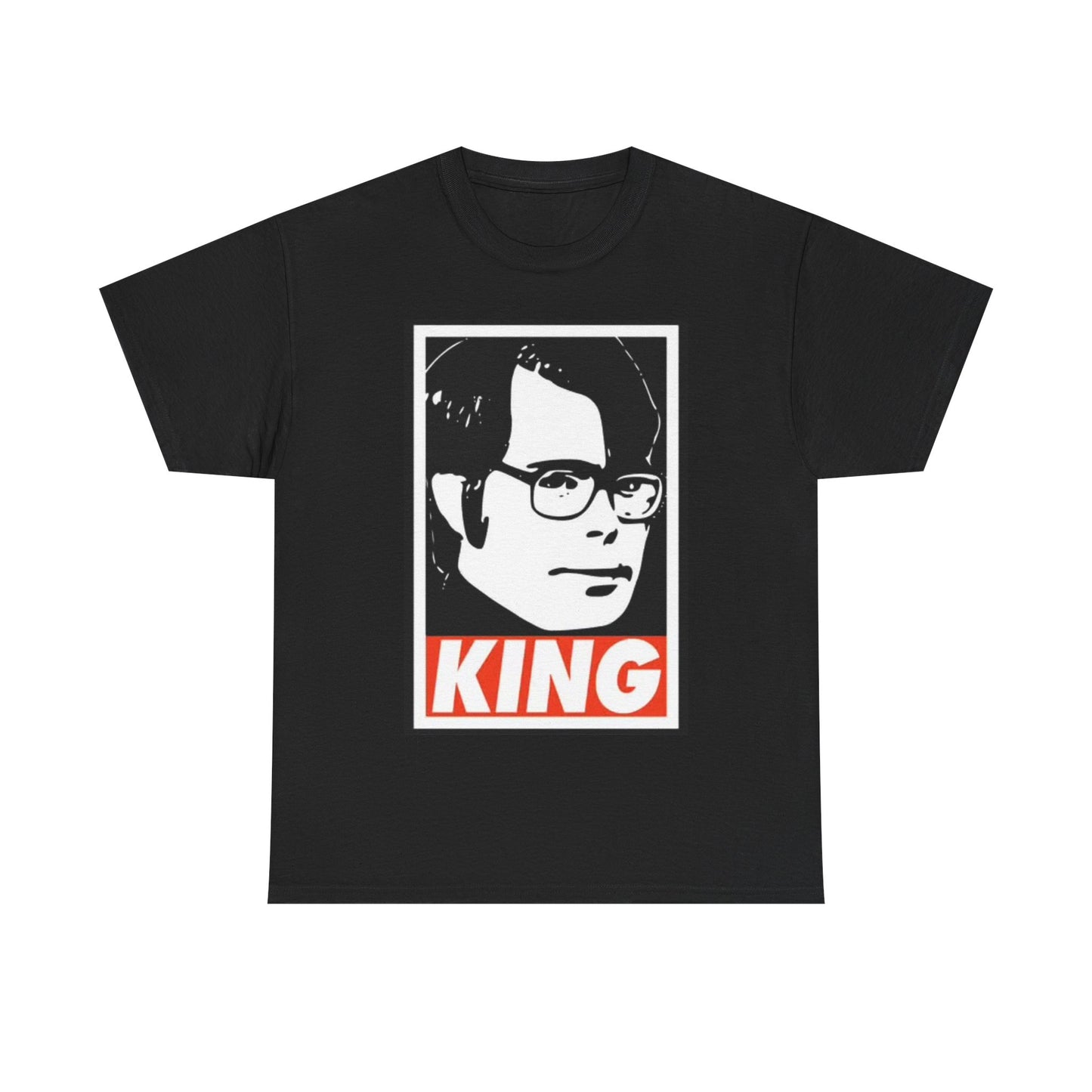 Stephen King Shirt Retro Poster Horror Funny Gift Scary Unisex Heavy Cotton Tee