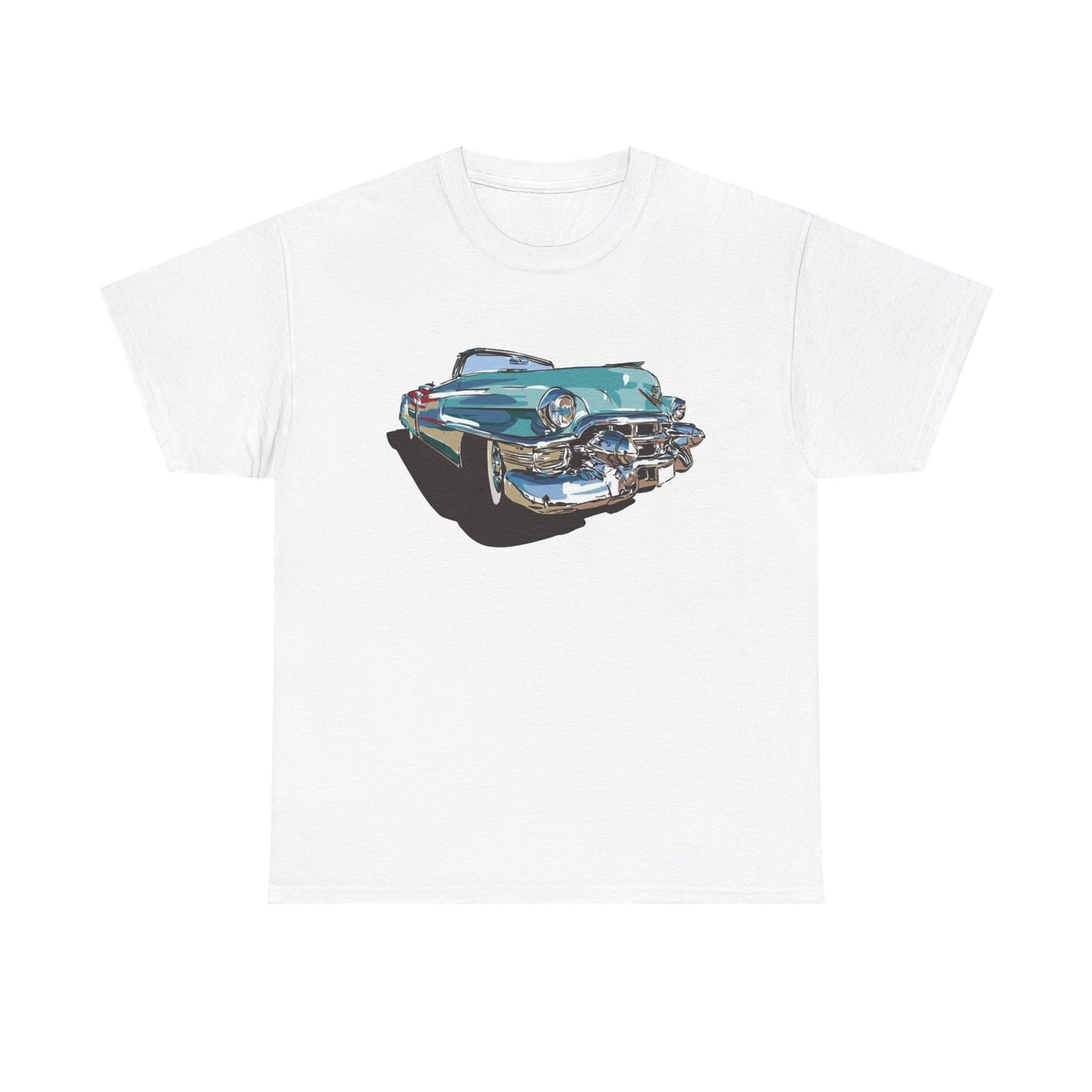 50's Caddy Retro Classic Cars Graphic T Shirt NEW Unisex Heavy Cotton Tee