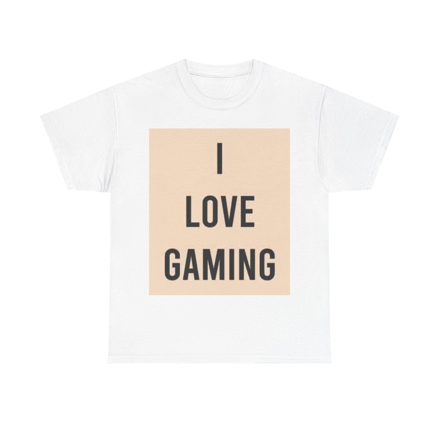 I Love Gaming Shirt Video Games Streaming Graphic Unisex Heavy Cotton Tee