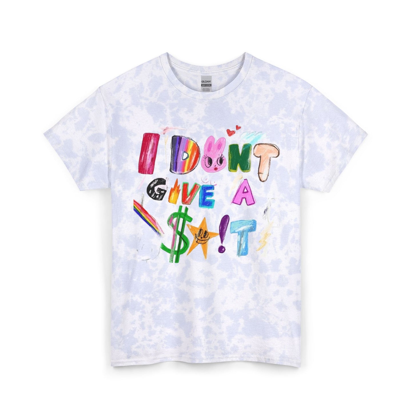 I Dont Give A ****  Funny Graphic T Shirt Unisex Tie Dye Cotton Tee