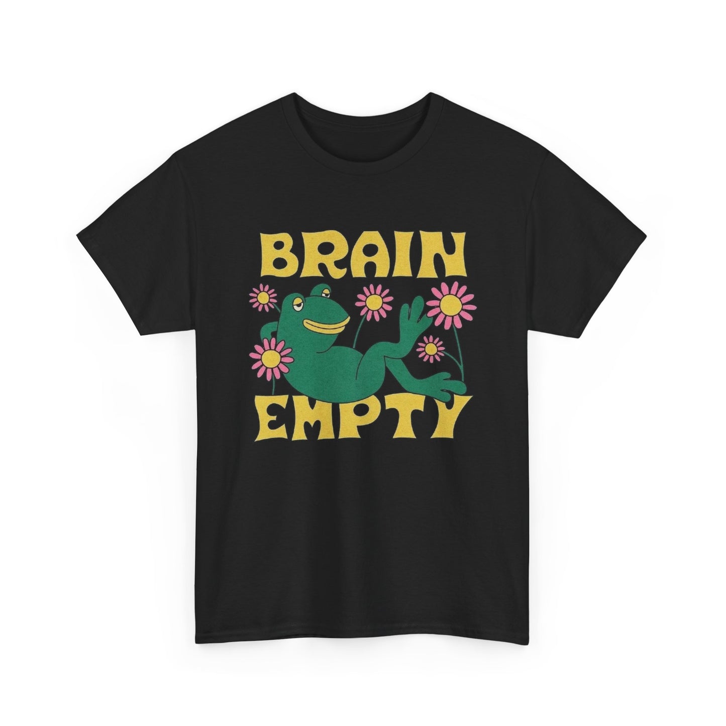 Brain Empty Frog Graphic T Shirt NEW Adult Cotton
