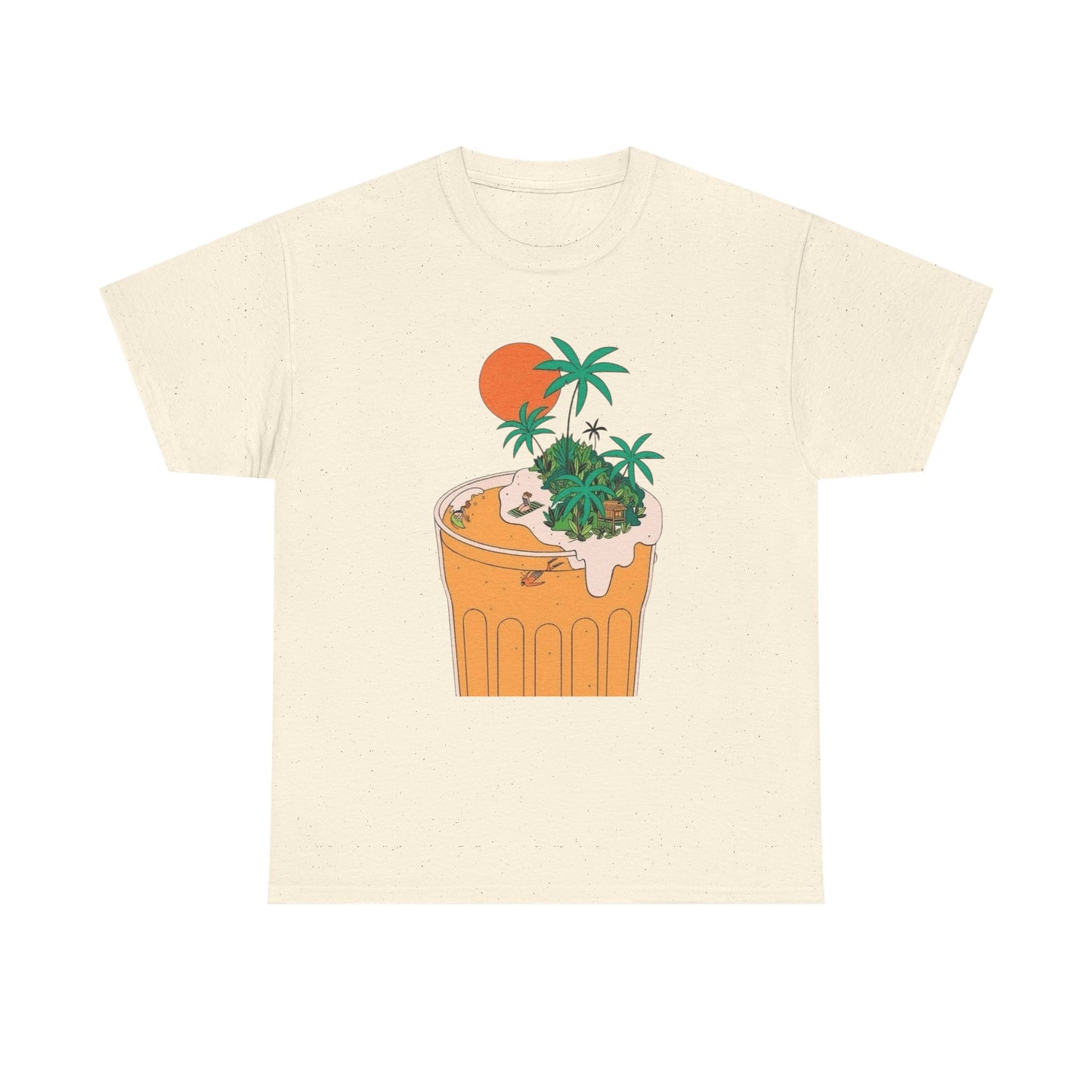 Beer Vacation Tropical Vacation Graphic T Shirt Unisex Heavy Cotton Tee