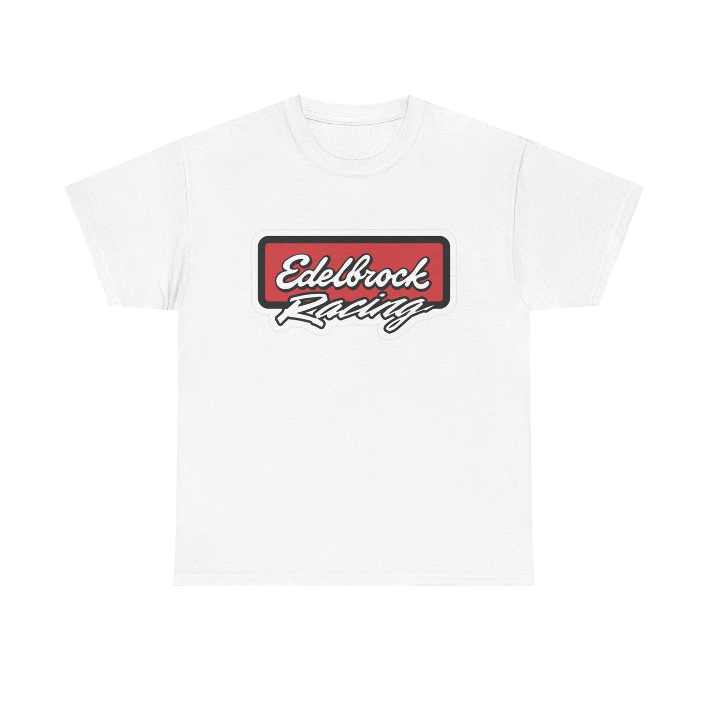 Edelbrock Racing Graphic T Shirt Vintage Muscle Cars Unisex Heavy Cotton Tee