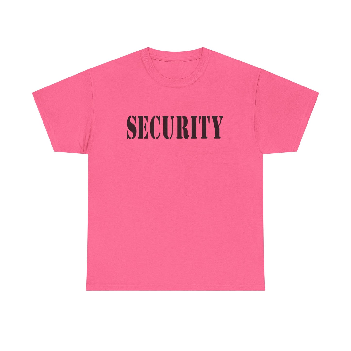 Security Graphic T Shirt Police Academy Uniform Funny Bar Unisex Heavy Cotton