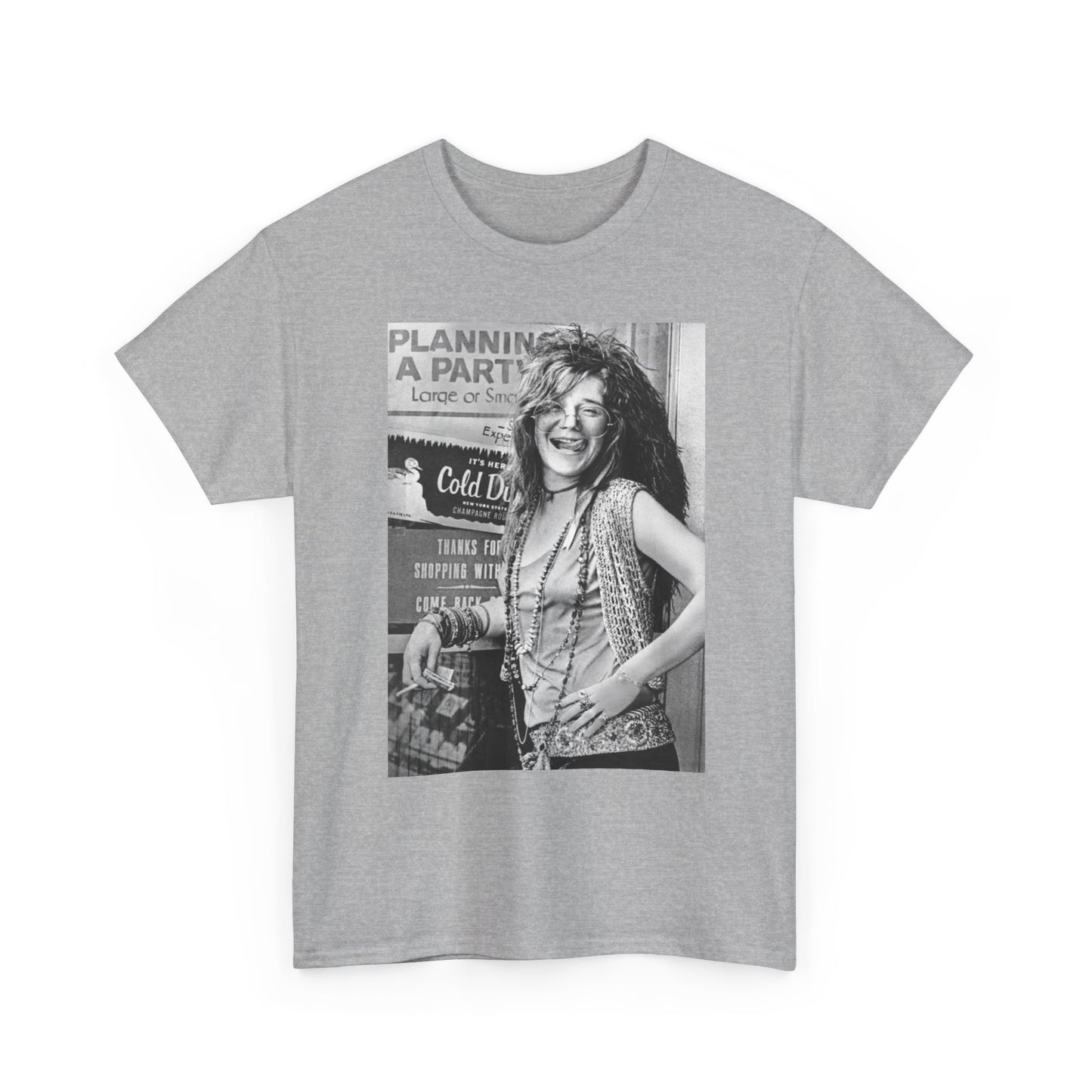 Janis Joplin Photo Vintage T Shirt BRAND NEW Apparel Unisex Graphic Tee USA