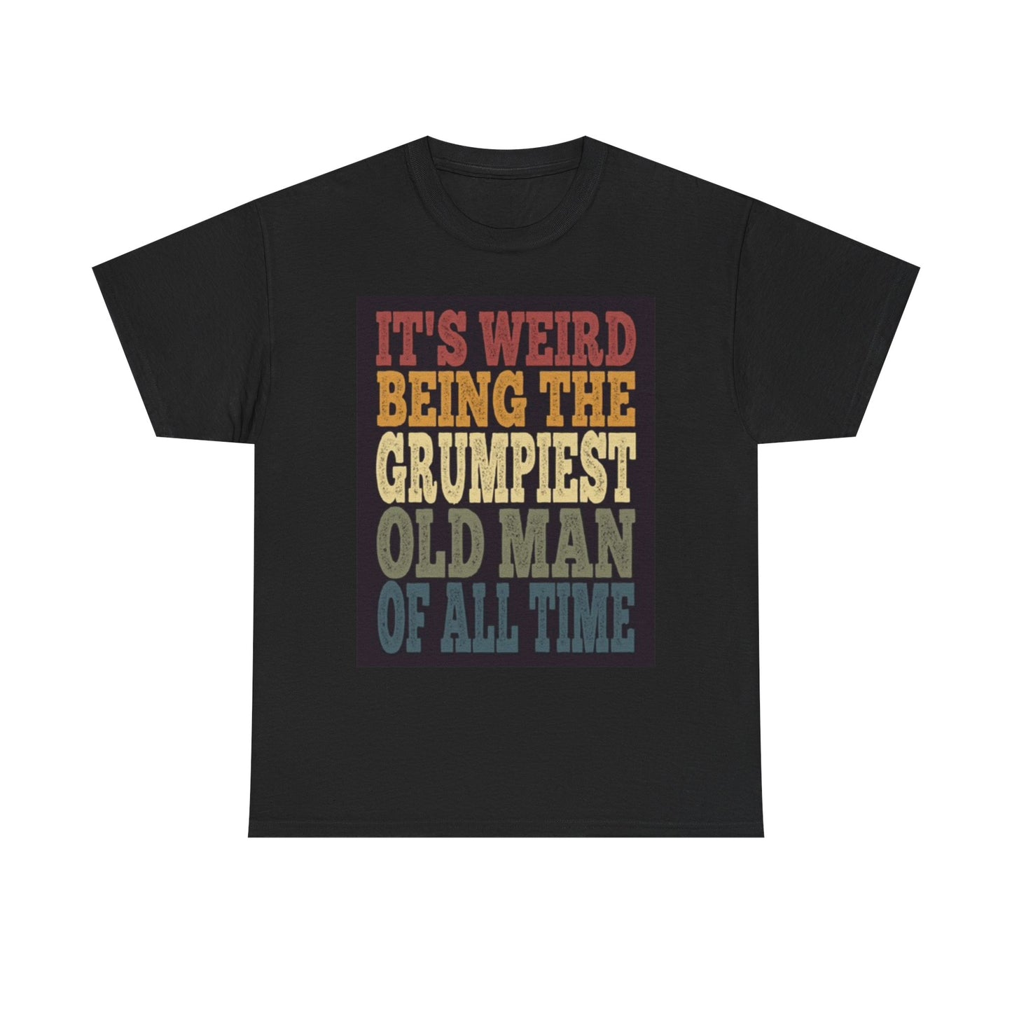 Grumpiest Old Man T Shirt Funny Retro Graphic Jokes Unisex Heavy Cotton Tee