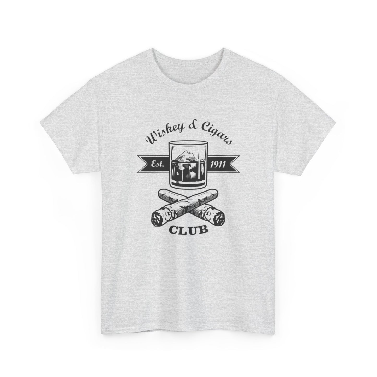 Whiskey And Cigars Graphic T Shirt NEW ADULT