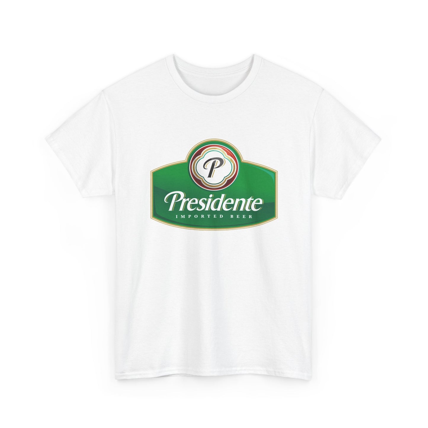 Presidente Beer Logo Shirt Retro Poster Unisex Heavy Cotton Tee