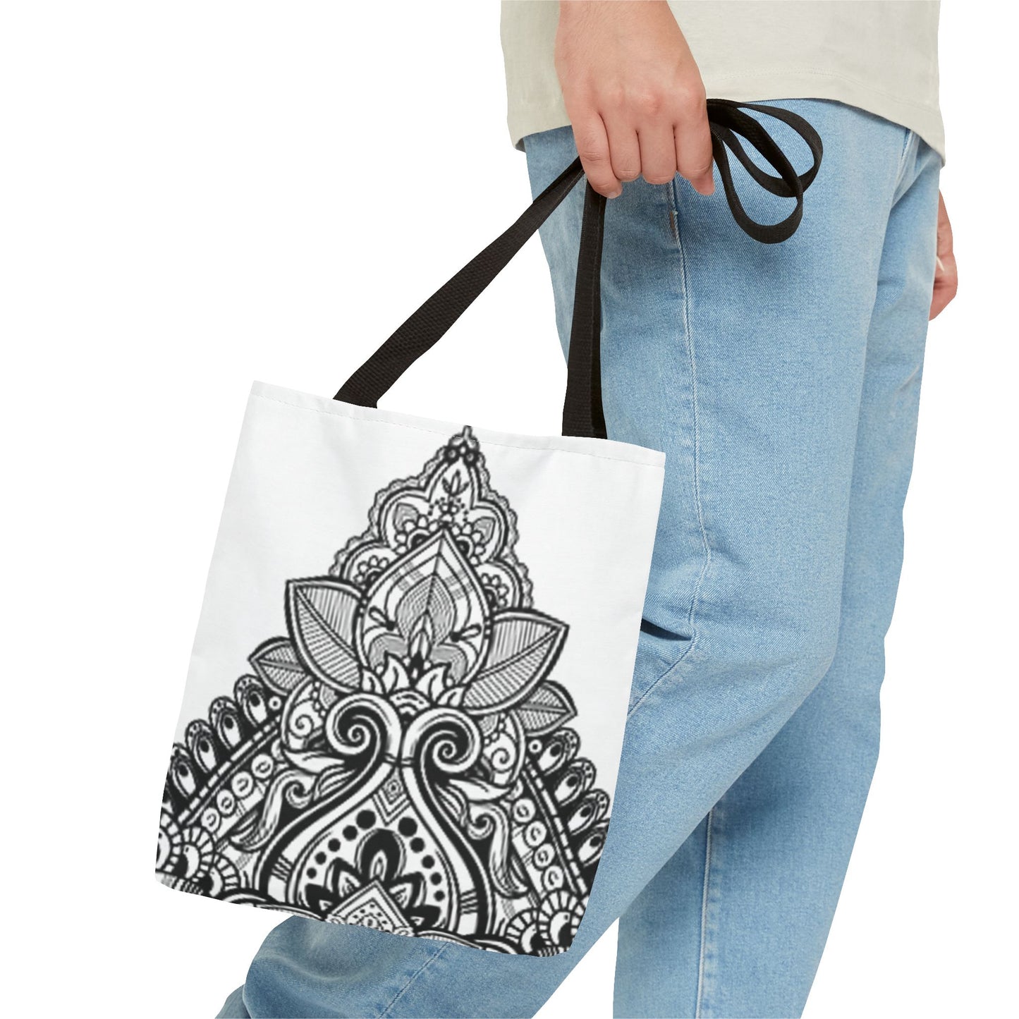 Black And White Design Multi Color BRAND NEW MODERN Tote Bag (AOP)