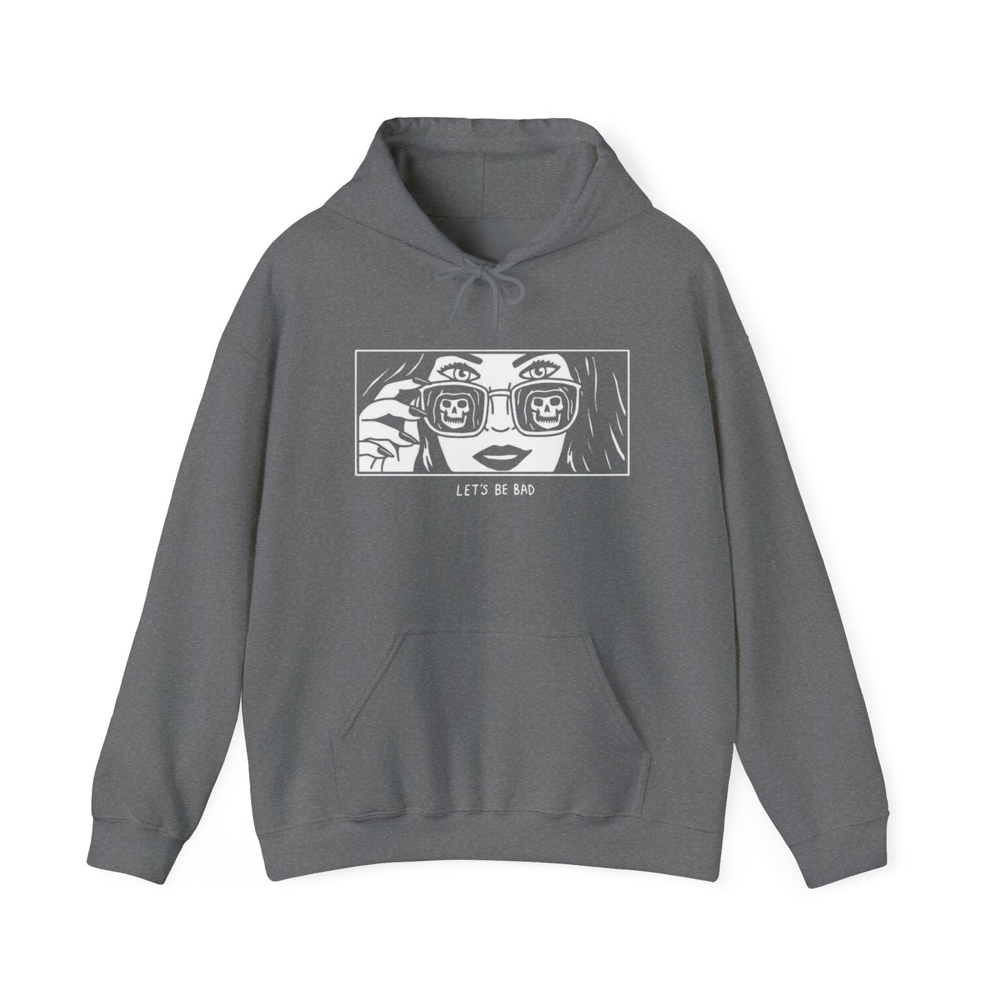 Let's Be Bad Funny Graphic Hoodie Unisex Heavy Blend™ Hooded Sweatshirt