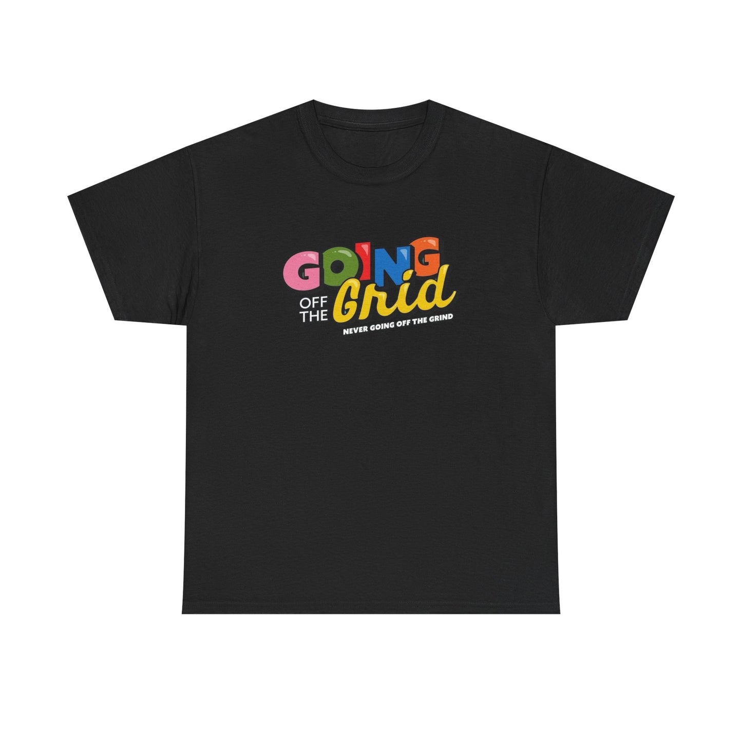 Going Off The Grid Graphic T-Shirt Unisex Heavy Cotton Tee