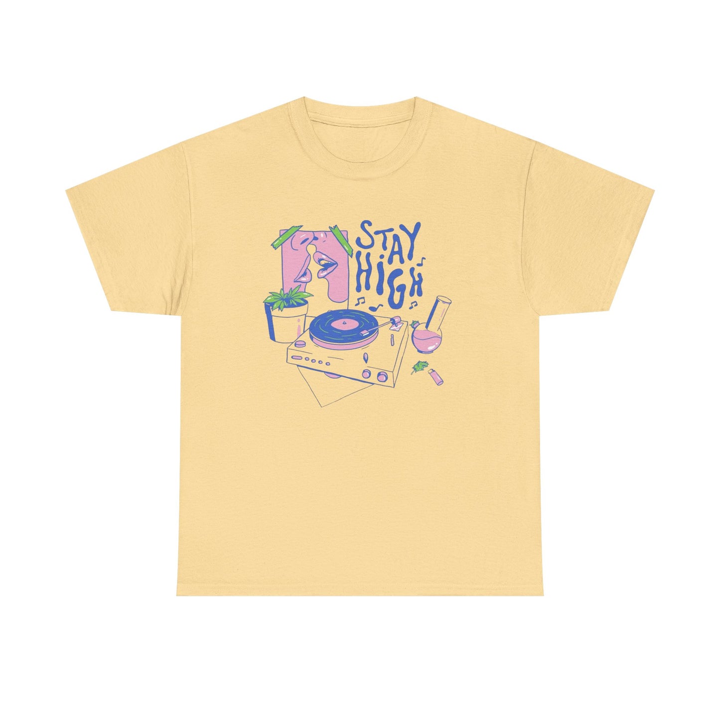 Stay High Retro Graphic T Shirt NEW Adult Tee