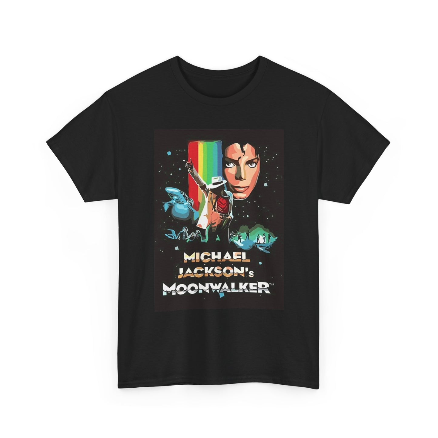 Moonwalker T Shirt Vintage Retro Michael Jackson Unisex Heavy Cotton Tee