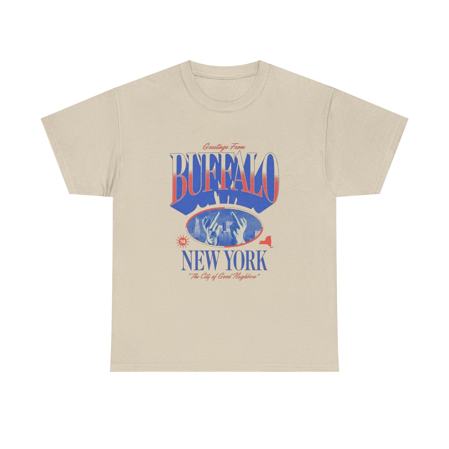 Greetings From Buffalo Football Graphic T Shirt Unisex Adults NEW