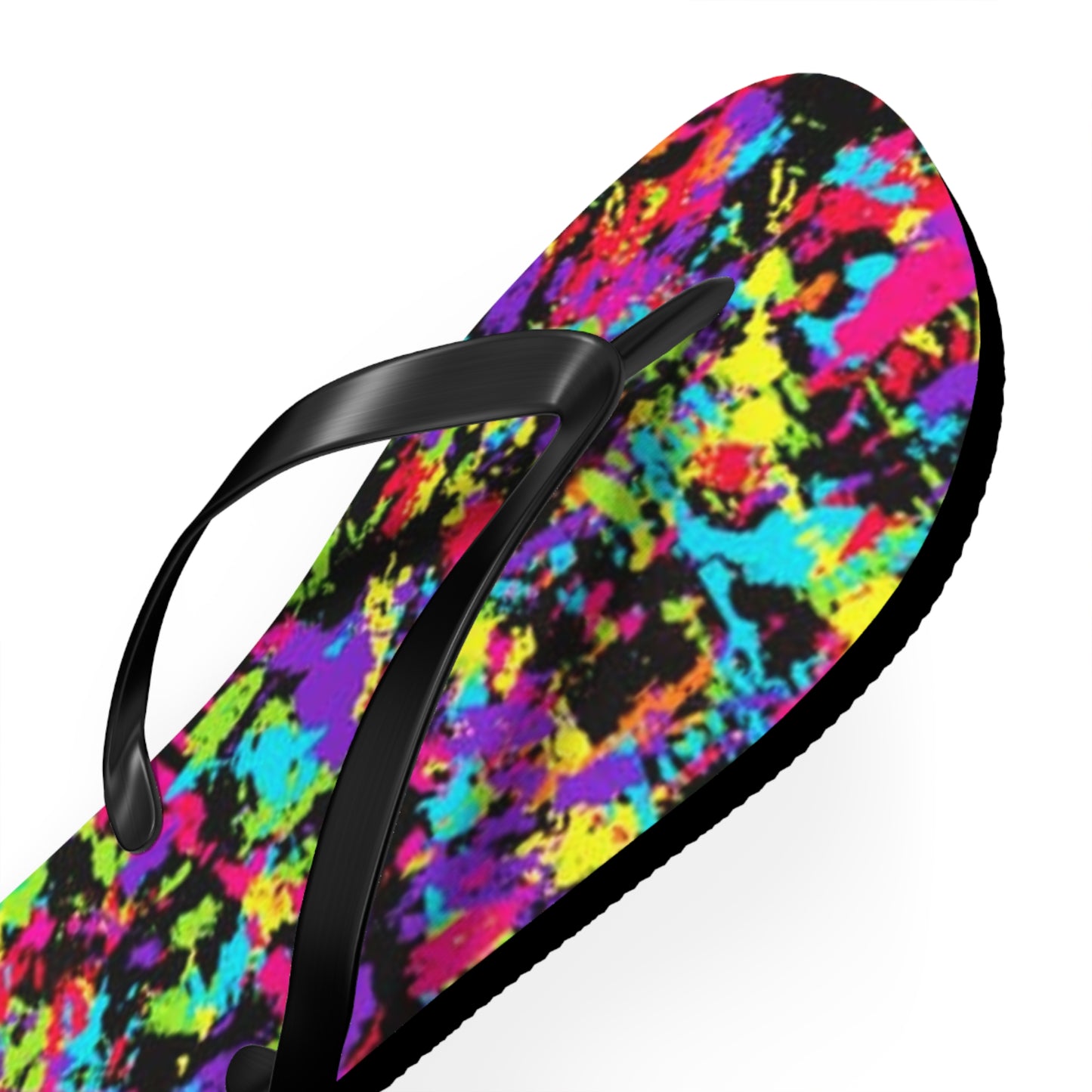 90s Retro Paint Flip Flops, Sandals Slides, Summer Footwear, Brand New