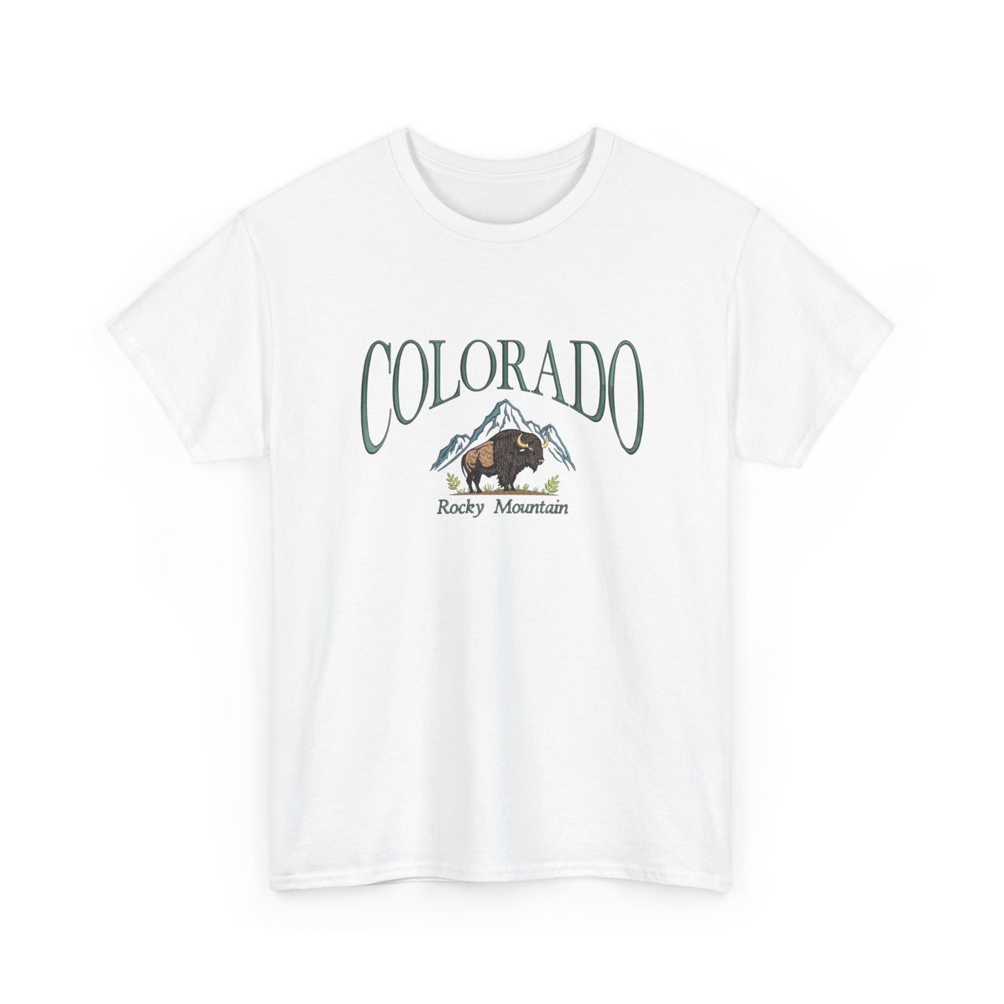 Colorado Rocky Mountains Graphic T Shirt NEW Unisex Heavy Cotton Tee